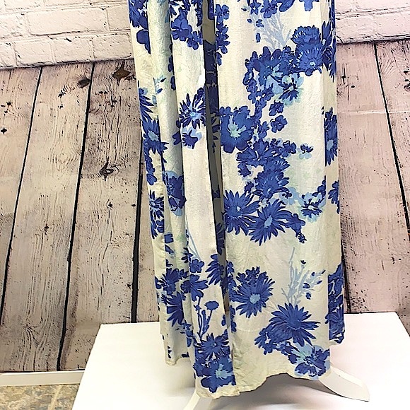 Z & L Europe Blue Floral Boho Maxi Dress - Picture 7 of 16